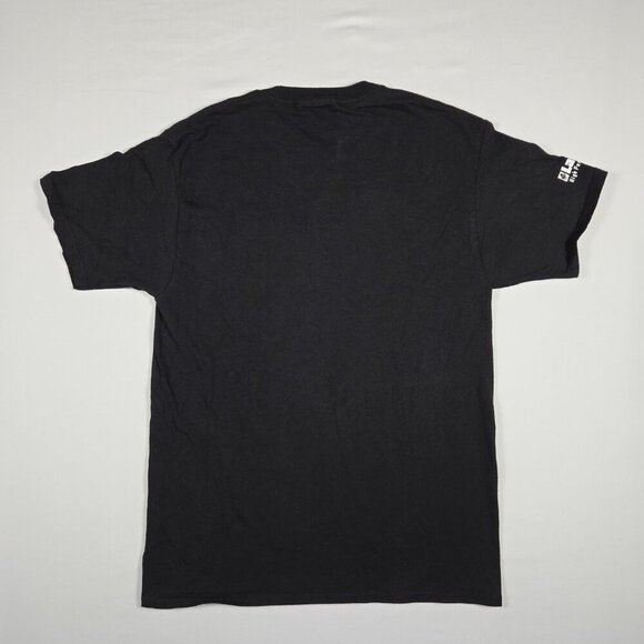Hanes Mens M Lineman Skull Wings‎ Tee Black High Voltage Y2K Bold Graphic Shirt - Picture 11 of 11